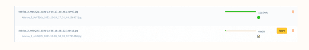 document failed status
